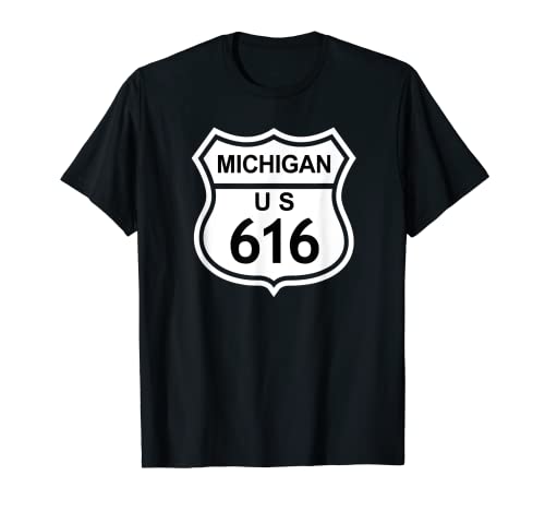 616 Michigan Région - Cadeau de l'autoroute MI T-Shirt