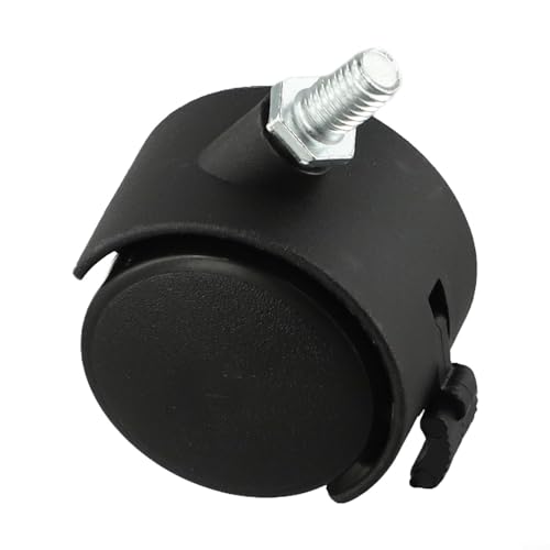 VRTYVEYBB Office Chair Replacement Caster Wheels, Twin Wheel Swivel Casters for Office Chairs, Gaming Chairs, RoHS & BIFMA Certified, Heavy Duty, Smooth Rolling, Set of 5