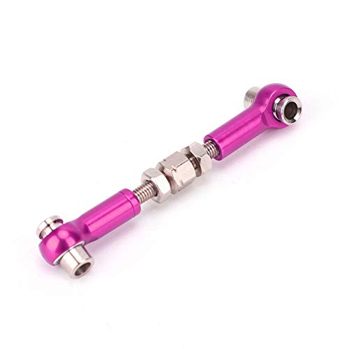 6Pcs Rc Adjustable Servo Links Tie Rod Set Fit For Hsp/Redcat Zd Racing/Hpi/Lrp/Wltoys, 1/12 & 1/10 Drift Car Truck Buggy(Purple) #TOP4