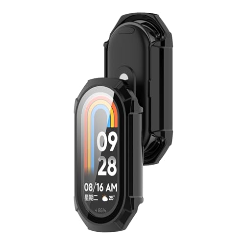 Funda Xiaomi Mi Band 9 GUMMMY con cristal templado PC antiarañazos 5