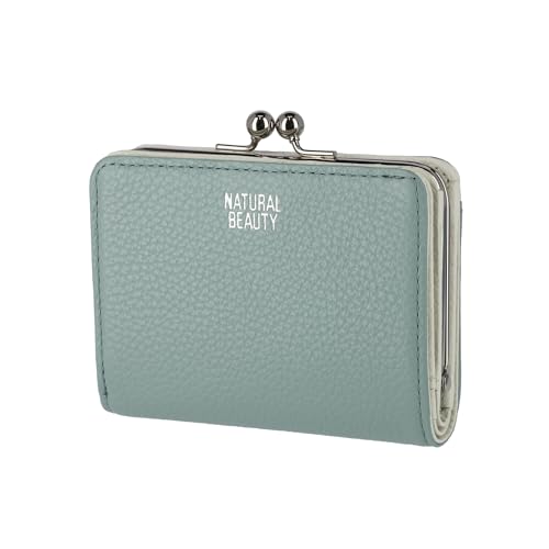 [ナチュラルビューティー] 二つ折り財布 がま口 スモールウォレット グラス