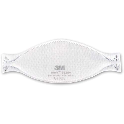 3M Aura Disposable Respirator 9320A+, FFP2, Non Woven Fabric, Flat Fold Mask, Elastic Headband Anti Air Pollution Respirator (Pack of 1) (B09CH988NW) Amazon Price History, Amazon Price Tracker