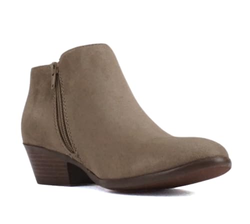 Image of Soda Women's Mug Round Toe Faux Suede Stacked Heel Western Ankle Bootie