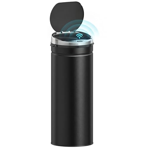 HOMCOM 50L Sensor Bin, Automatic Touchless Rubbish Bin with Soft-...