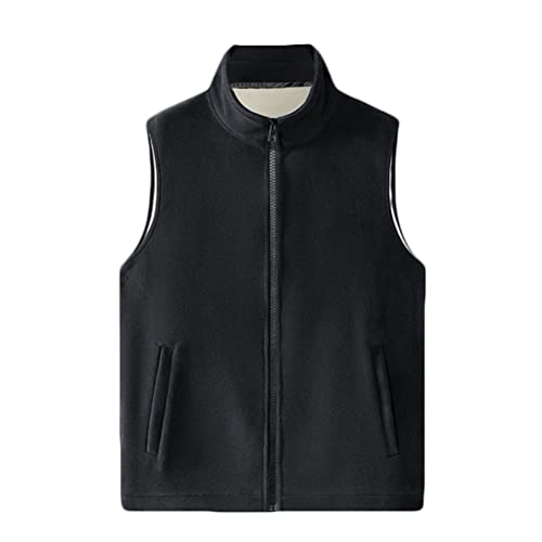 Blouson gilet polaire zippé homme avec isolation thermique supérieure pour l'hiver