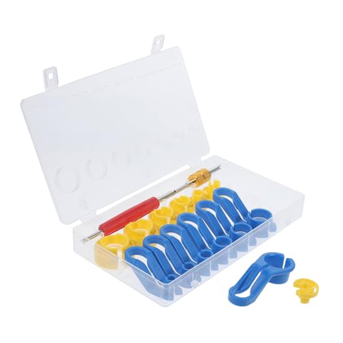 OUNONA 16pcs Disassembly Tool Line Tools Cooler Line Removal Tool Auto Repair Tool Cooler Line Remover Supplies Repair Tool Accessories Auto Supplies Plastic Red