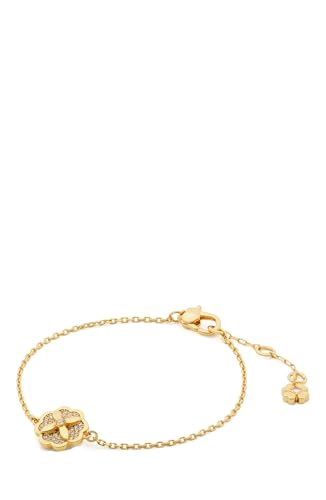 kate spade new york Heritage Bloom Bracelet, Clear/Gold, One Size