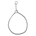 SGODA Silver Dog Chain Collar Choke Pet Training Snake Collar with Heavy Links, 24 in, 5 mm