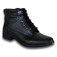 Bota Coturno Feminino Cano Curto Ajuste Cadarço Confortável Preta 34 ao 40 Elisa Melo 0.20 (Preto, BR, Adulto, Numérico, 34)