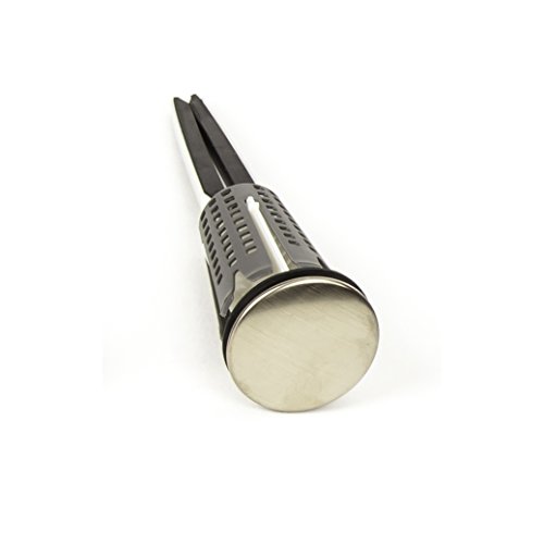 PF WaterWorks SinkSTRAIN Universal Never Clog Hair Catcher Pop-Up Stopper (Cap Diameter 1.5 inch); Brushed Nickel; PF0256 - Thumbnail 2