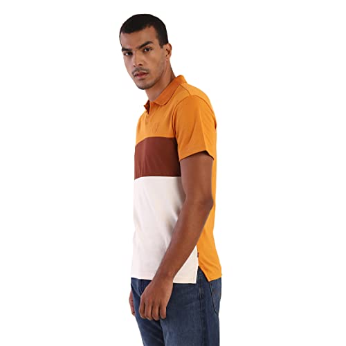 Image of Levi's Men's Cotton Regular Fit Colorblock Polo T-Shirt