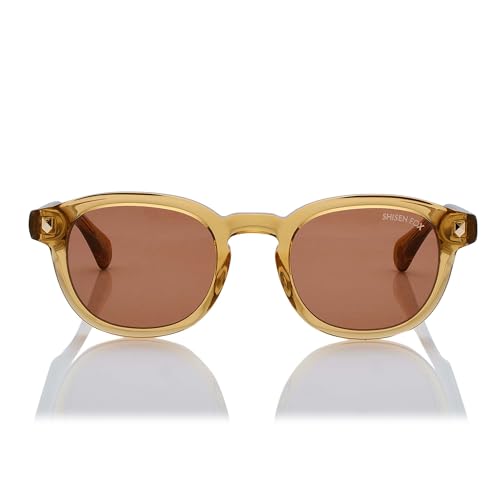 Image of Shisen Fox KITSUNE 2.0 Unisex Sunglasses with Oval Design | Non-Polarized Lenses | Trendy Sun Glasses for Men & Women | Fashion Sunglasses | Acetate Material