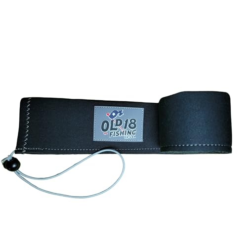 Manchon de canne 57" OLD18 noir et gris pour protection de canne à pêche