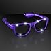FlashingBlinkyLights Purple Cool Shades Light Up LED Sunglasses