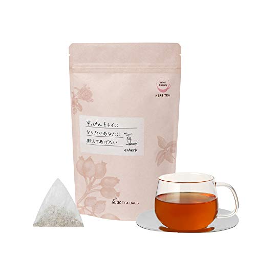 enherb ハーブティー ティーバッグ「すっぴんキレイになりたい時に」 ×30個 デカフェ・ノンカフェイン