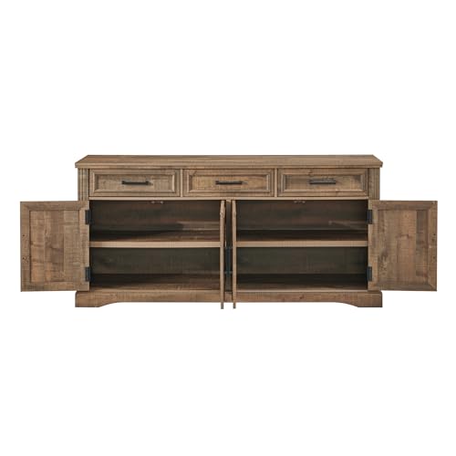Jxqtlingmu LM030-66TVLB 66 Inch Large Buffet Sideboard Cabinet thumb #5