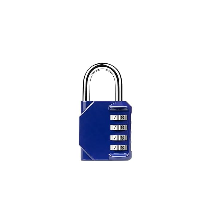 URBAN BOX 4-Digit Safe PIN Hand Bag Shaped Combination Padlock Lock, Zinc Alloy Hand Bag Shape Number Combination Lock (Blue)-image-25