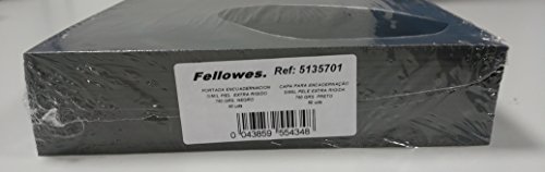 Couvertures de reliure Fellowes A4 en carton rigide noir pour vos dossiers de bureau