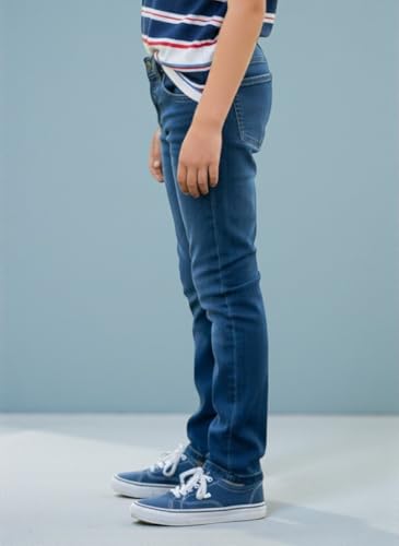 Image of Boys Denim Jeans, Blue, Slim Fit DN034