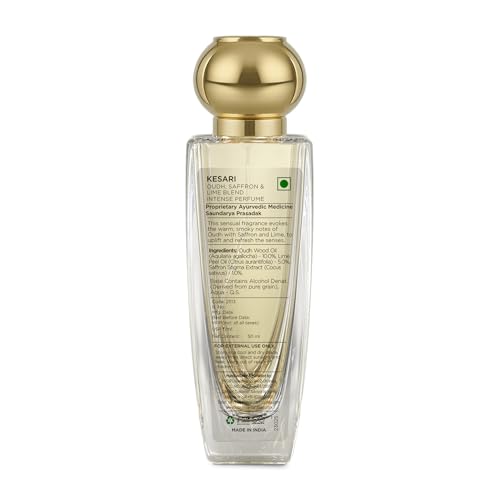 Image of Forest Essentials Intense Perfume Kesari | Lime Saffron & Oudh Blend Perfume | Lasts Through the Day