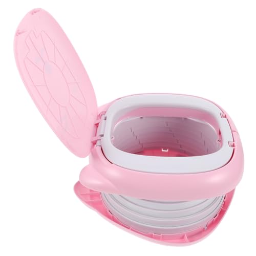 EXQUIMEUBLE 折りたたみ携帯用 用 ブルトイレ 持ち運び簡単 多機能アウトドア便座 車内使用や プ適応