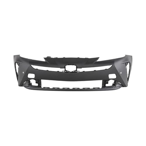 Image of FitParts Compatible with Toyota Prius 2019-2022 Front Bumper Cover | Primed, With Tow Hook Hole, Ready to Paint, OEM 5211947979, TO1000458
