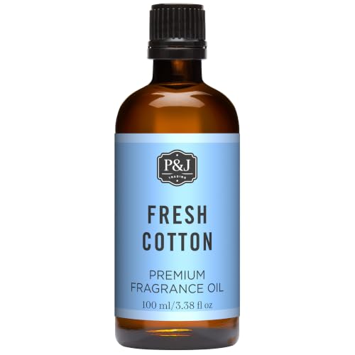 P&J Trading - Fresh Cotton Scented Oil 100ml - Fragrance Oil for Candle Making Soap Making Diffuser Oil