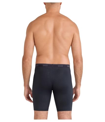 SAXX Underwear Co. Men's Quest Quick-Dry Mesh Long Boxer Brief Fly2