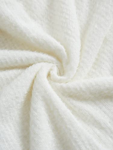 Verdusa Women's Off The Shoulder Sweater Bell Long Sleeve Slim Fitted Crop Tee Top4