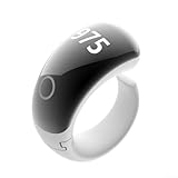 SMZhomeone Anillo inteligente ZIKR impermeable para seguimiento de oración, anillo Tasbih con contador digital ajustable con 5 recordatorios de tiempo, IP68, duración de la batería de 40 mAh (5-10