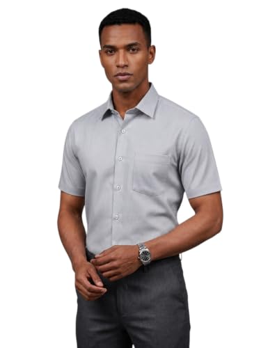 Image of Appel Touch Men's Cotton Blend Formal Shirt Half Sleeves