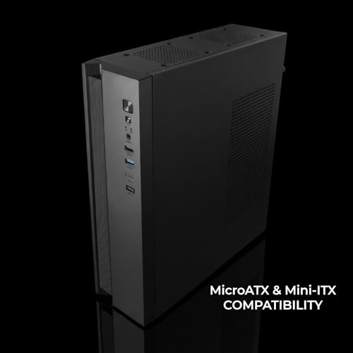 Caja PC MicroATX para ahorrar espacio en escritorios pequeños con fuente 500W incluida 4