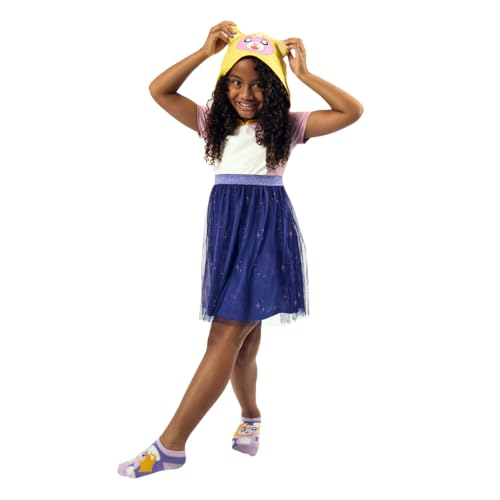 Vestido cosplay de niña morado con capucha LankyBox Foxy miniatura 2