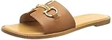 Obermaterial: Kunstleder bugatti Damen Goldy Flache Sandale, Cognac, 39 EU