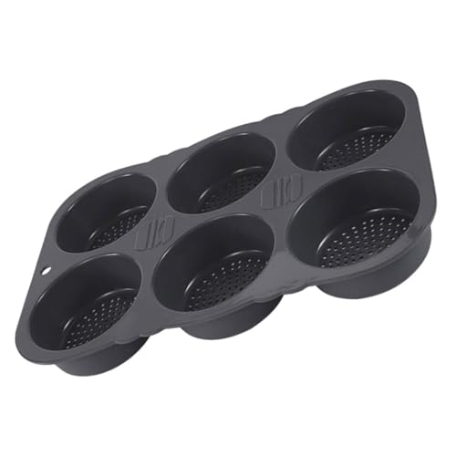 Ciieeo Silicone Burger Mold Cavity Non-Stick Baking Pan for Homemade Pies Kitchen Tool for Efficient Baking Easy to Demould for French Bread and Buns