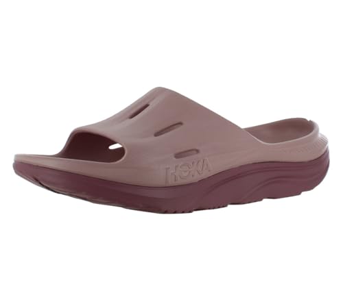 HOKA Ora Recovery Slide 3 Unisex Shoes Size 13, Color: Peach Whip/Mistful Mauve