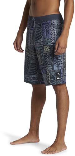 Quiksilver - Mens Surfsilk Hawaii Tropics 21 Boardshort, Color Surf Days/Dark Navy, Size: 383
