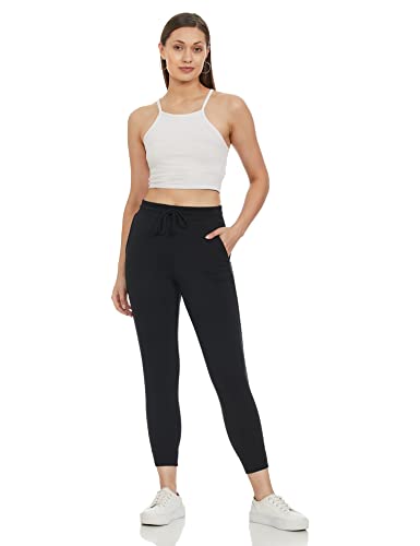 Image of Marks & Spencer Women's Cotton Solid High Rise Regular Fit Jogger