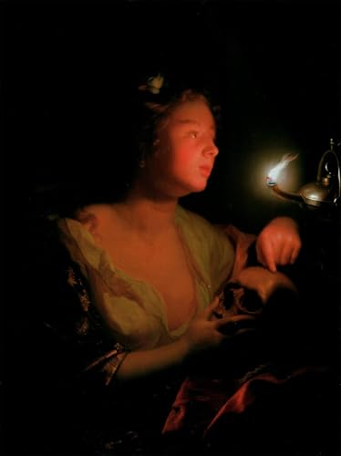 Poster Graffiti Marie-Madeleine par Schalcken Impression Murale Toile 60x90cm
