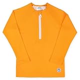 Splash About Unisex Kinder Long Sleeve Premium Top, Orange-6 Years Rash-Guard-Shirt, 6-7
