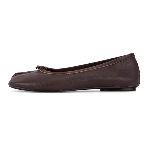 Image of Tabi Shoes Women Split Toe Shoes Wide Width Ballet Flats Comfort Casual Work Shoes for Women Office