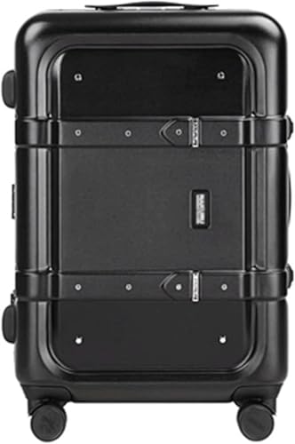 Durable Expandable Travel Suitcase with Universal Wheels - Cabin Luggage Carry-On Trolley Case(C,20 in)