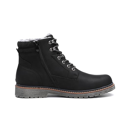 Image of DECARSDZ Men's Fashion Lace-up Casual Chukka Boots for Men Zipper Boot