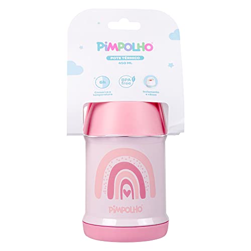 Pimpolho Pote Térmico Inox 450Ml - Feminino