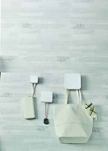 Melannco Graduated Mdf Wall Hook, Set Of 3, White #TOP3