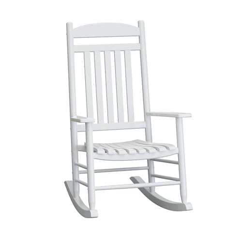 ZUMUSIJN Wooden Outdoor Rocking Chair...