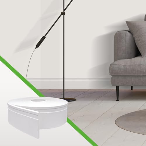 Rodapé de EVA Autocolante Flexível Branco Simples Aplicação Meu R...