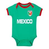 Cnins Baby Mexico Football Outfit Boys & Girls Soccer Futbol Newborn Onesie Shirts (CN-MX, 3-6M)