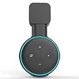 Outlet Wall Mount Holder for Dot 3 Speaker, A Space-Saving Solution for Your Smart Home Speakers, Clever Dot Accessories with Cord Arrangement Hide Messy Wires (Black)