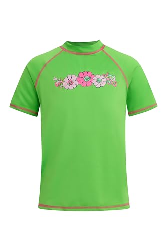 Image of Kanu Surf Girls' Karlie Rash Guard UPF 50+ Sun Protection Short Sleeve Swim Shirt